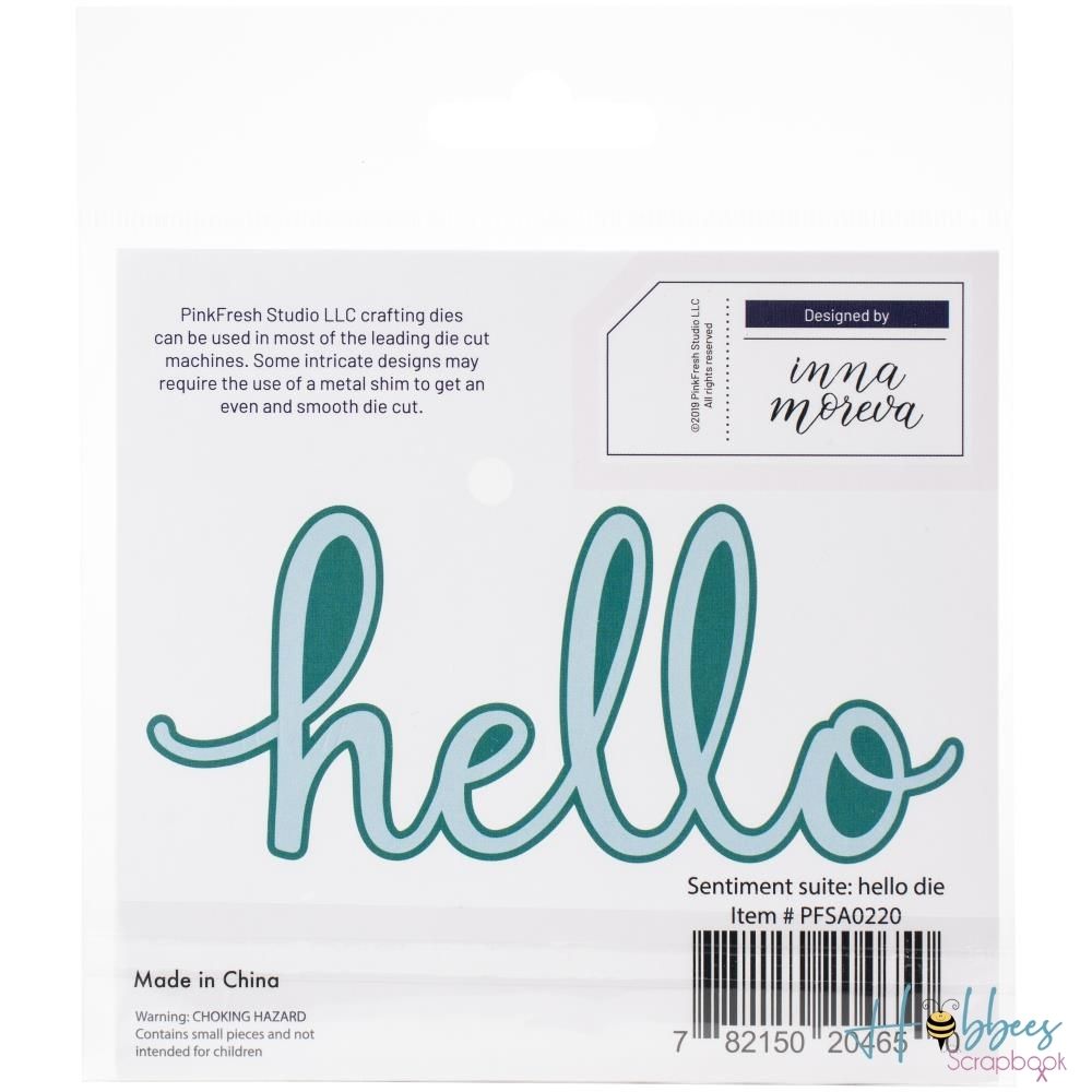 Die Mega Hello / Suaje de Hola Descontinuado Pinkfresh Studio