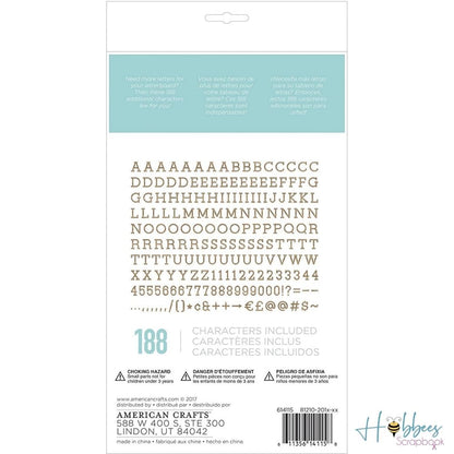 DC Letterboard 1" Letters Wood / Letras Madera Para Tablero Tableros DCWV