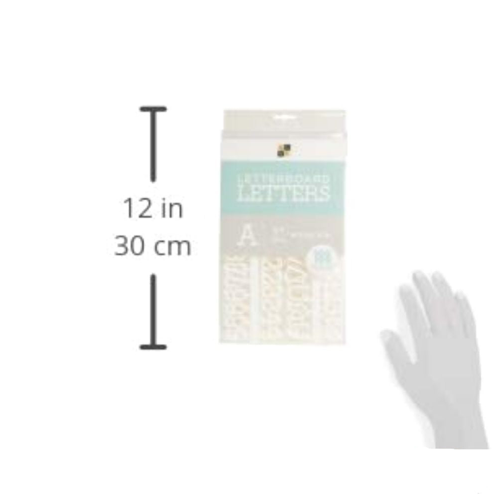 White 1" Letters / Letras Blancas Para Tablero Accesorios DCWV