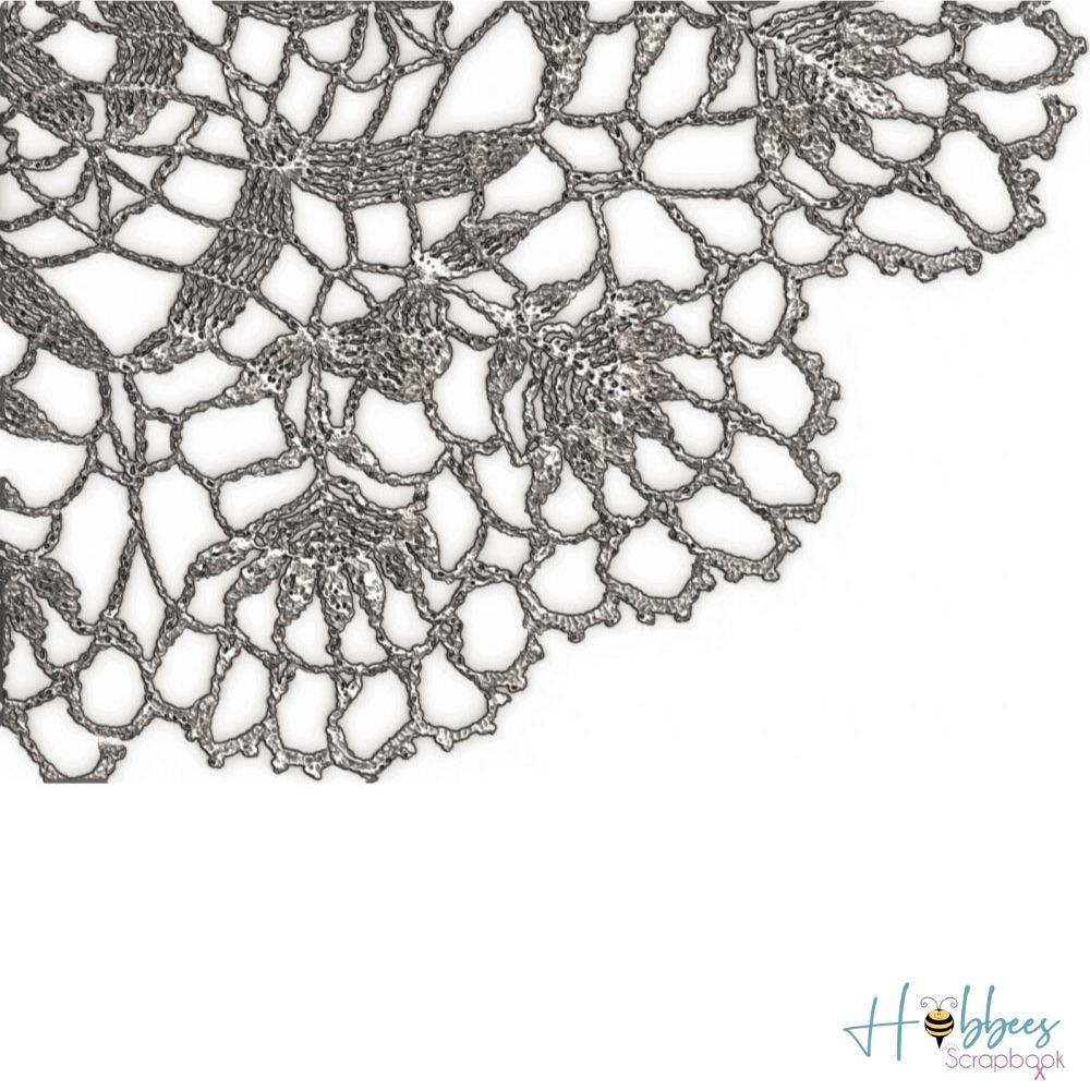 3D Textured Impressions Doily / Folder de Grabado 3D Blonda Descontinuado Sizzix