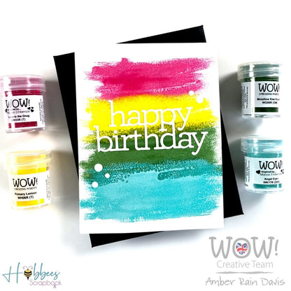 Love Is The Drug Embossing Powder / Polvo de Embossing Rosa Fuerte Translúcido Descontinuado Wow!
