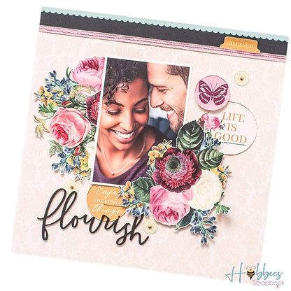 Floral Couture Paper Pad 12" / Block de Papel Floral Papel DCWV