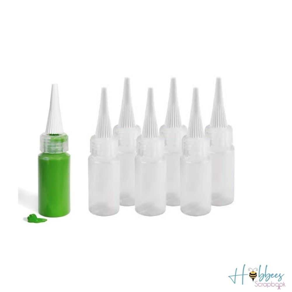 Needle Tip Bottles / 6 Botellas con Aplicador Punta Aguja Herramientas Darice