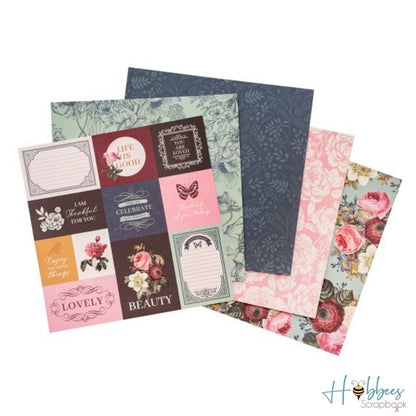 Floral Couture Paper Pad 12" / Block de Papel Floral Papel DCWV