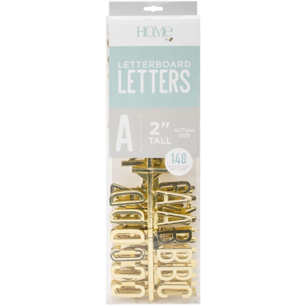 Gold 2" Letters / Letras Color Oro Para Tablero Descontinuado DCWV