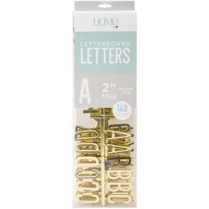 Gold 2" Letters / Letras Color Oro Para Tablero Descontinuado DCWV