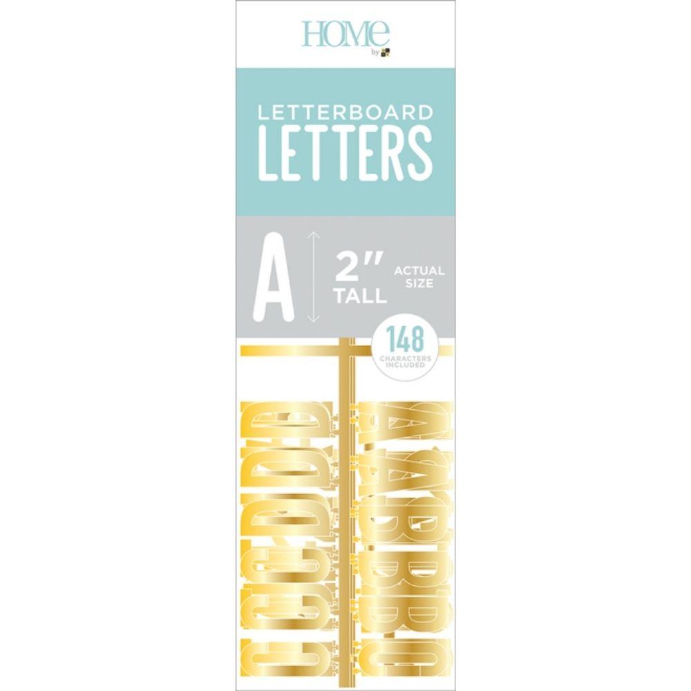 Gold 2" Letters / Letras Color Oro Para Tablero Descontinuado DCWV