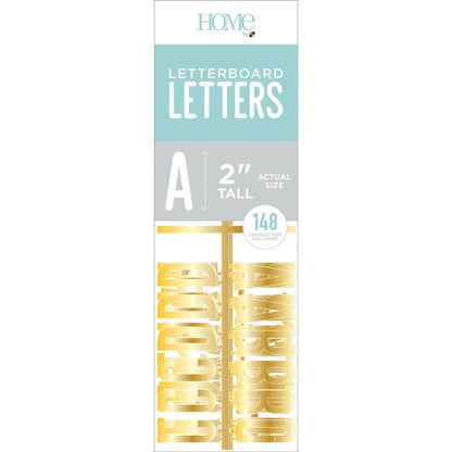 Gold 2" Letters / Letras Color Oro Para Tablero Descontinuado DCWV