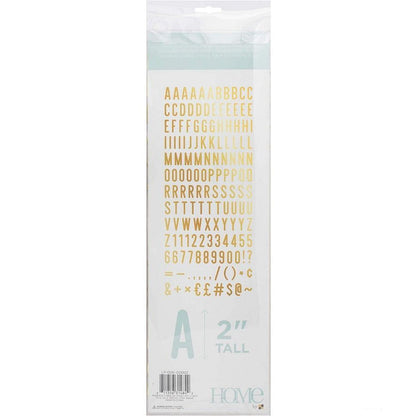 Gold 2" Letters / Letras Color Oro Para Tablero Descontinuado DCWV