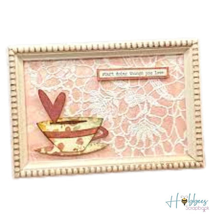 3D Textured Impressions Doily / Folder de Grabado 3D Blonda Descontinuado Sizzix