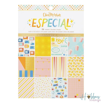 Especial Single-Sided Paper Pad 6 x 8" / Block de Papel Especial Papel American Crafts