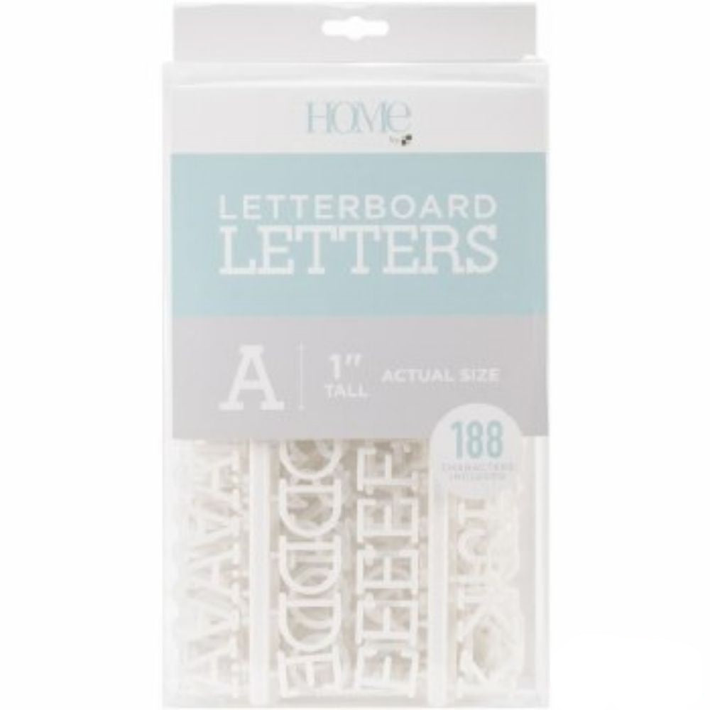 White 1" Letters / Letras Blancas Para Tablero Accesorios DCWV