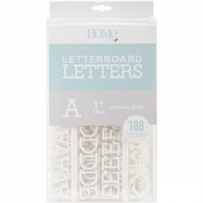 White 1" Letters / Letras Blancas Para Tablero Accesorios DCWV