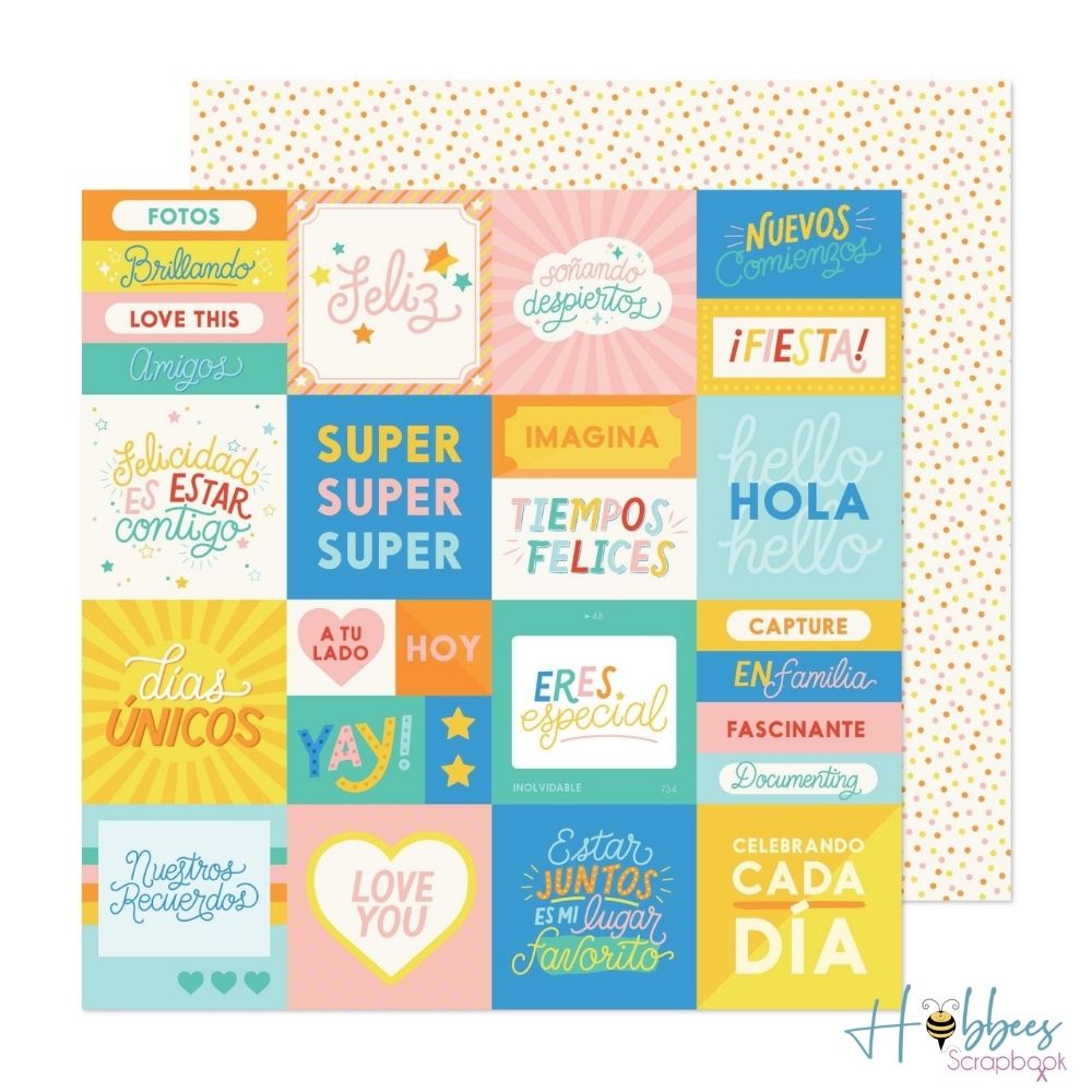 Especial Single-Sided Paper Pad 12 x 12" / Block de Papel Especial Papel American Crafts