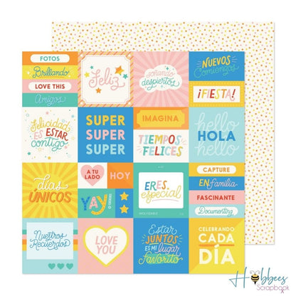 Especial Single-Sided Paper Pad 12 x 12" / Block de Papel Especial Papel American Crafts