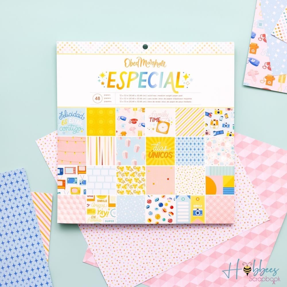 Especial Single-Sided Paper Pad 12 x 12" / Block de Papel Especial Papel American Crafts