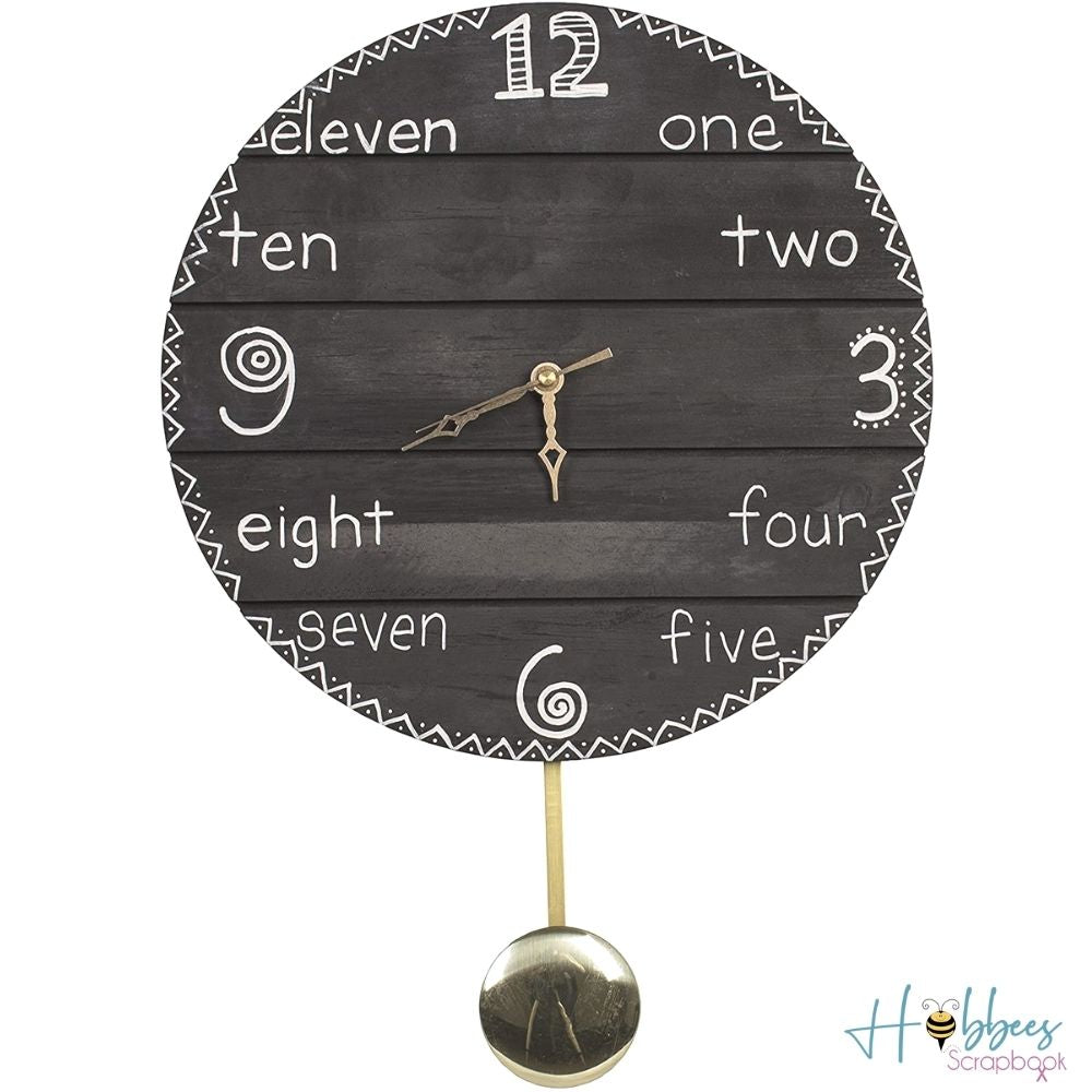 Pendulum Clock Movement 7" / Reloj de Péndulo con Movimiento Accesorios Walnut Hollow Non Wood