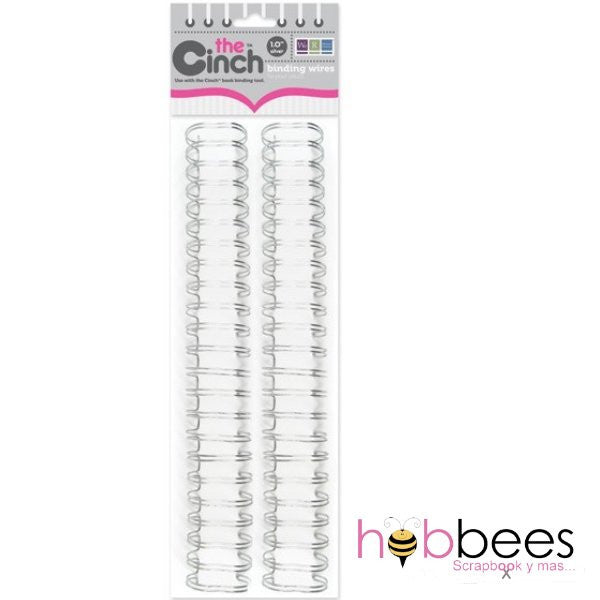 Cinch Bind Silver Wire 5/8"/ Arillos Metálicos para Engargolar Plateados Arillos para Engargolar We R Memory Keepers