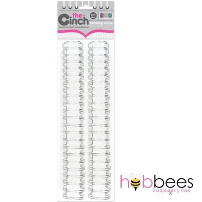 Cinch Bind Silver Wire 5/8"/ Arillos Metálicos para Engargolar Plateados Arillos para Engargolar We R Memory Keepers