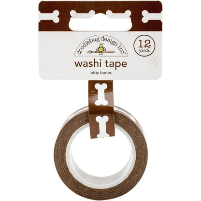 Bitty Bones Washi Tape / Cinta Adhesiva Huesitos Descontinuado Doodlebug