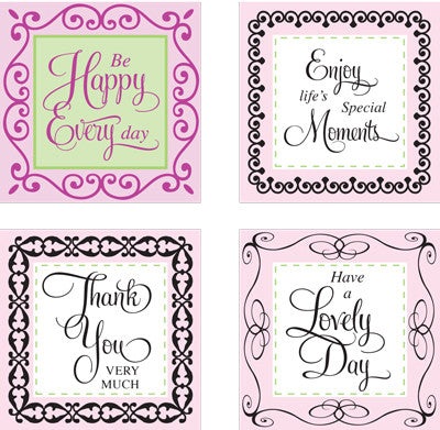 Stamping Square 37 Piece Set / Set de Sellos Intercambiables Sellos JustRite