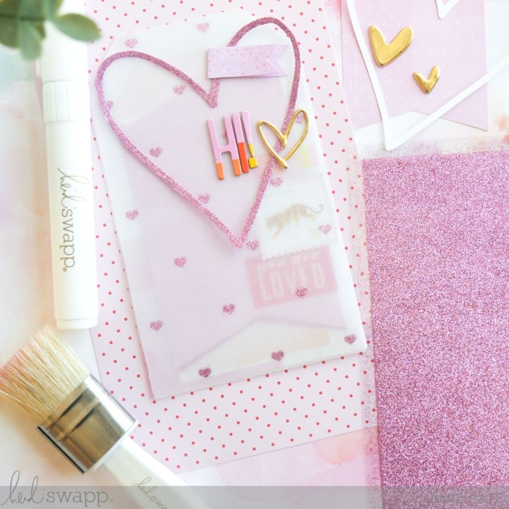 Minc Glitter Brush / Brocha para Glitter Descontinuado Heidi Swapp