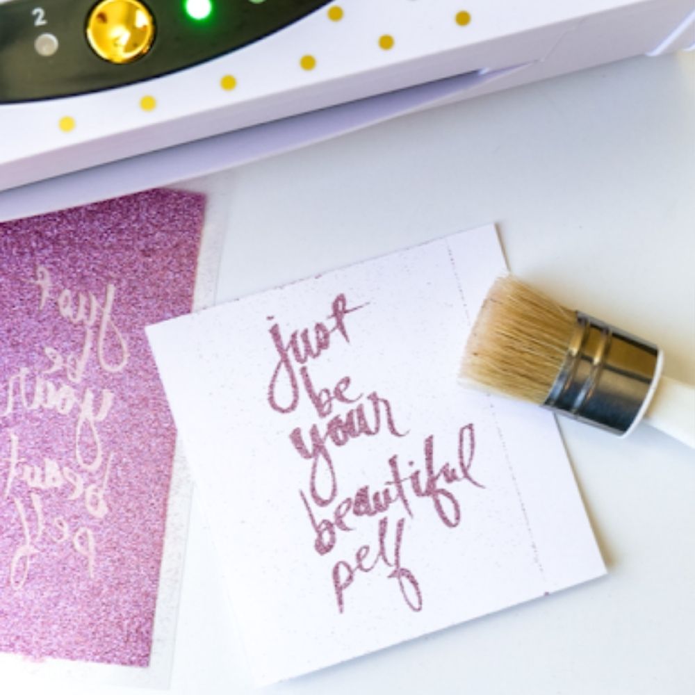 Minc Glitter Brush / Brocha para Glitter Descontinuado Heidi Swapp