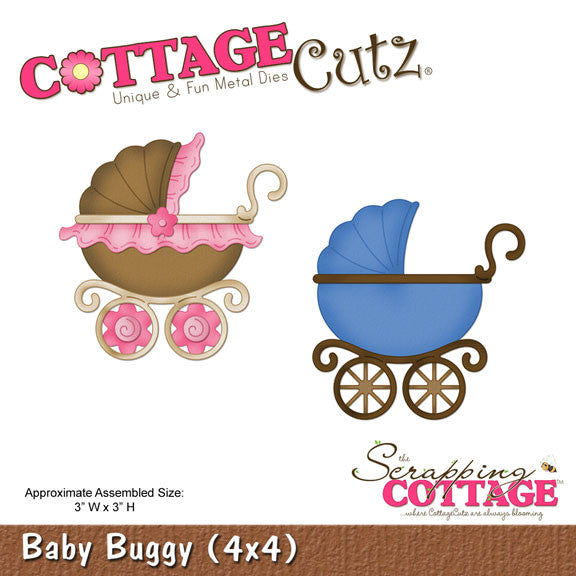 Suaje de Corte de Carriola / Baby Buggy Descontinuado Cottage Cutz