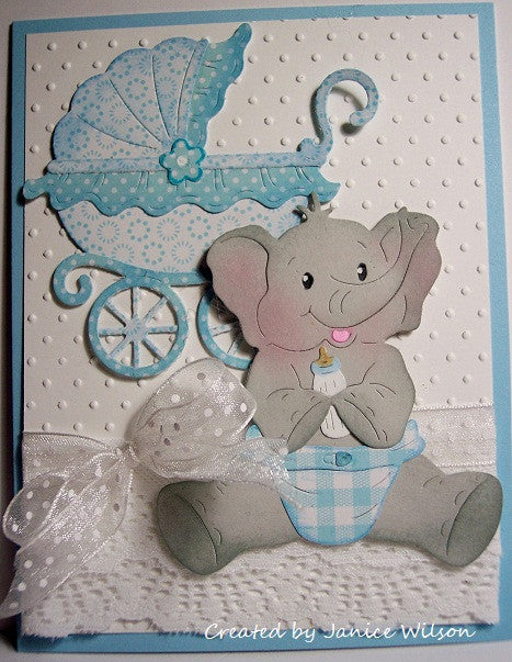 Suaje de Corte de Carriola / Baby Buggy Descontinuado Cottage Cutz