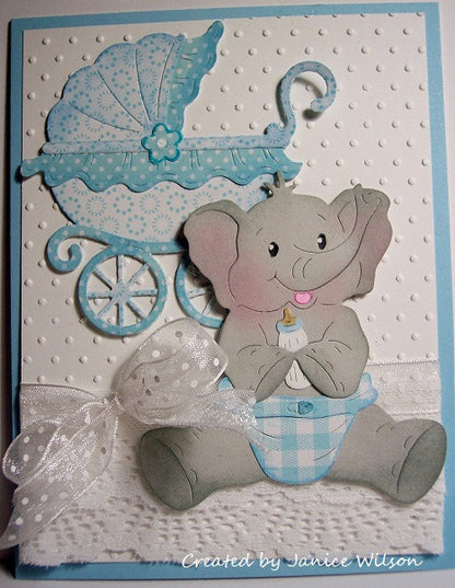 Suaje de Corte de Carriola / Baby Buggy Descontinuado Cottage Cutz