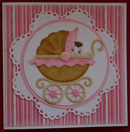 Suaje de Corte de Carriola / Baby Buggy Descontinuado Cottage Cutz