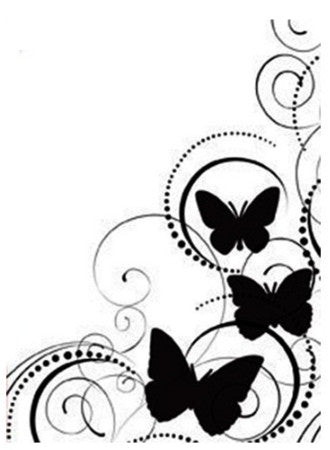 Embossing Folder Butterfly Swirl / Folder de Grabado Remolino de Mariposas Descontinuado Darice
