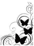 Embossing Folder Butterfly Swirl / Folder de Grabado Remolino de Mariposas Descontinuado Darice