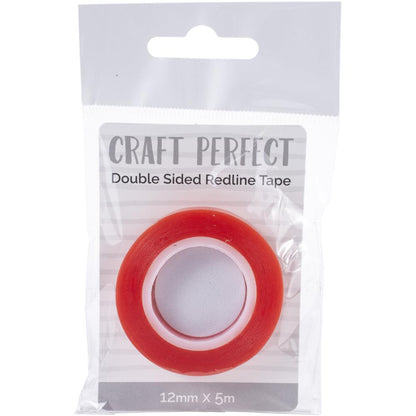 Red Line Double Sided Tape  / Cinta Adhesiva Doble Cara 12mm Adhesivos / Pegamentos Craft Perfect