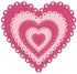 Suaje de Corte de Corazon Escalopado / Nesting Eyelet Hearts Descontinuado LifeStyle Crafts