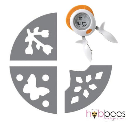 Spring Subtletly 3 In 1 Rotating Corner Squeeze Punch / Redondeadora de 3 Esquinas Decoradas Perforadoras Fiskars