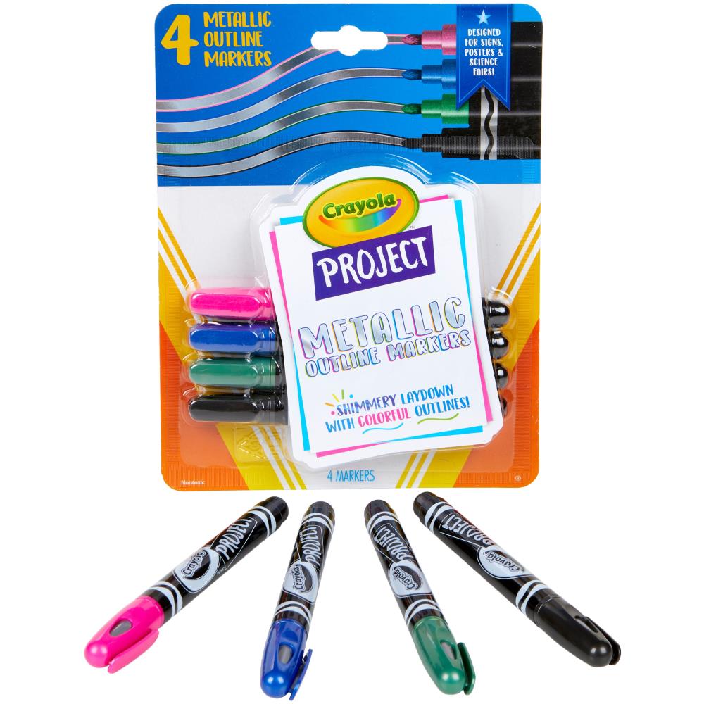Metallic Outline Markers / Marcadores para Contorno Metálicos Marcadores &amp; Plumones Crayola