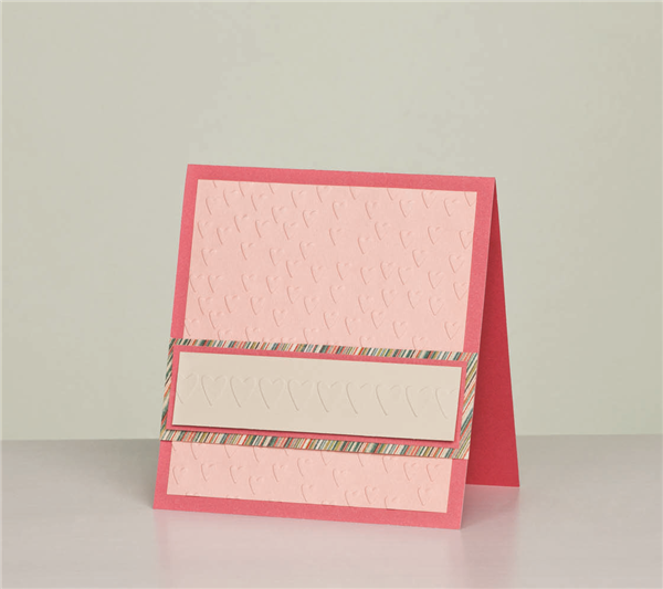 Embossing Folder Cross my Heart / Folder de Grabado Corazones Descontinuado Cuttlebug
