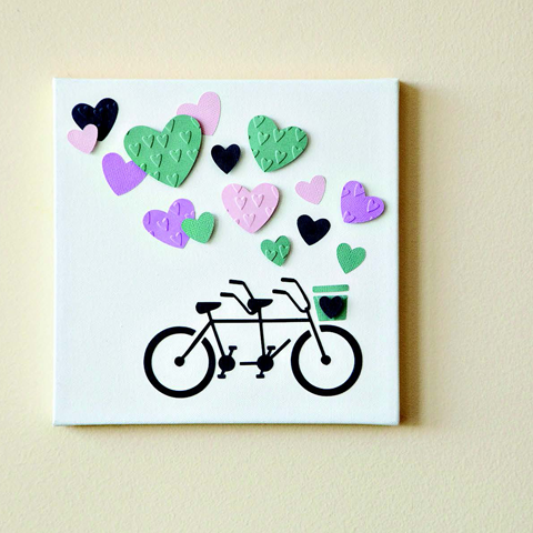 Embossing Folder Cross my Heart / Folder de Grabado Corazones Descontinuado Cuttlebug
