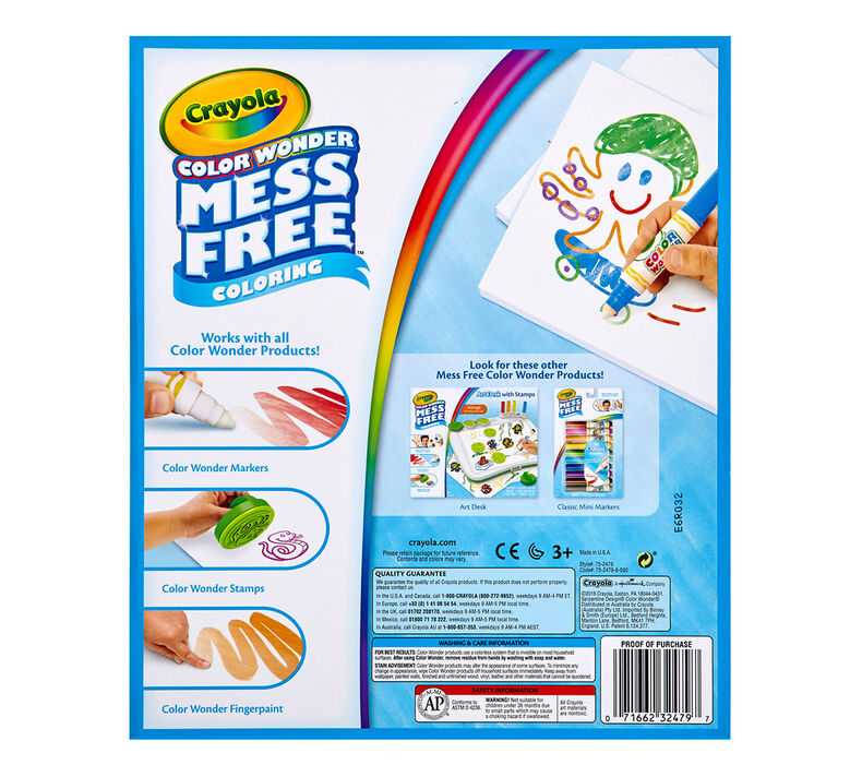 Color Wonder Refill Paper / Color Wonder Hojas Blancas para Colorear Manualidades para Niños Crayola