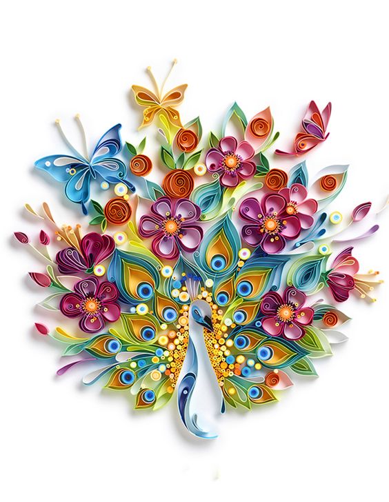 Quilling Paper Degraded Fine / Tiras de Papel para Filigrana Degradado de Esquina Filigrana Quilled Creations
