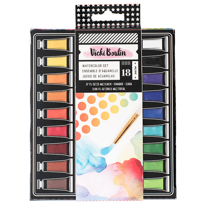 Vicki Boutin Watercolor Set 18pc / Kit de Acuarela 18 piezas Descontinuado American Crafts