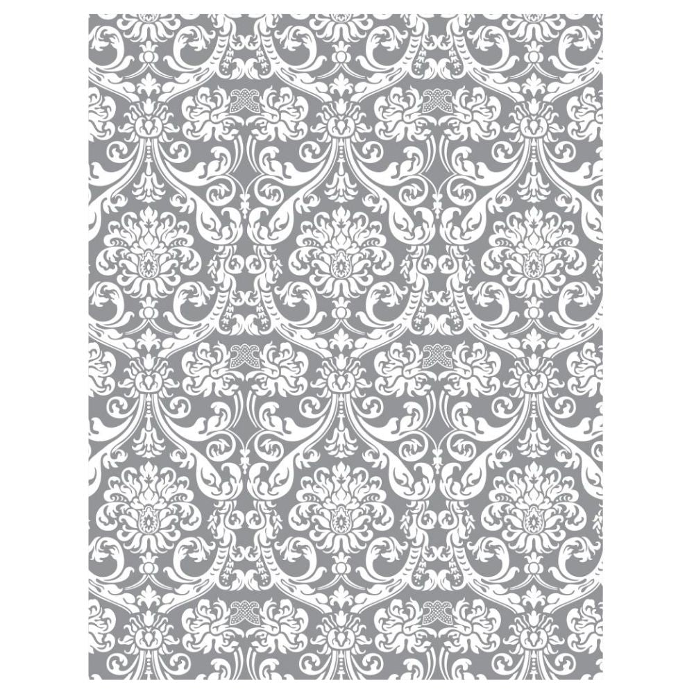 White Demask Translucent Specialty Paper 8.5 x 11" / 1 Hoja Papel Albanene Estampado Papel, Hojas Sueltas The Paper Company