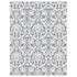 White Demask Translucent Specialty Paper 8.5 x 11" / 1 Hoja Papel Albanene Estampado Papel, Hojas Sueltas The Paper Company