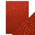 Embossed Cotton Papers Red Berries / Papel Algodón Repujado Moras Rojas Descontinuado Craft Perfect