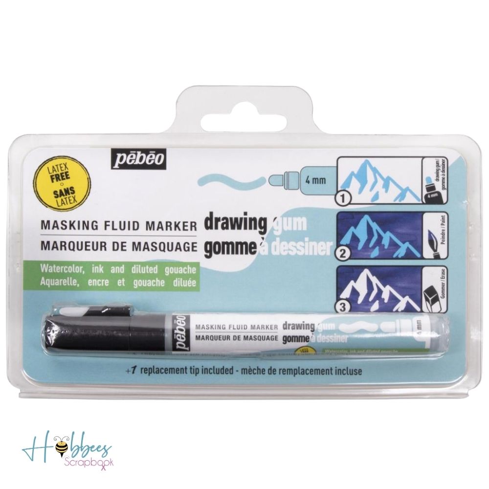 Masking Fluid Marker 4mm / Marcador para Enmascarar  Pebeo