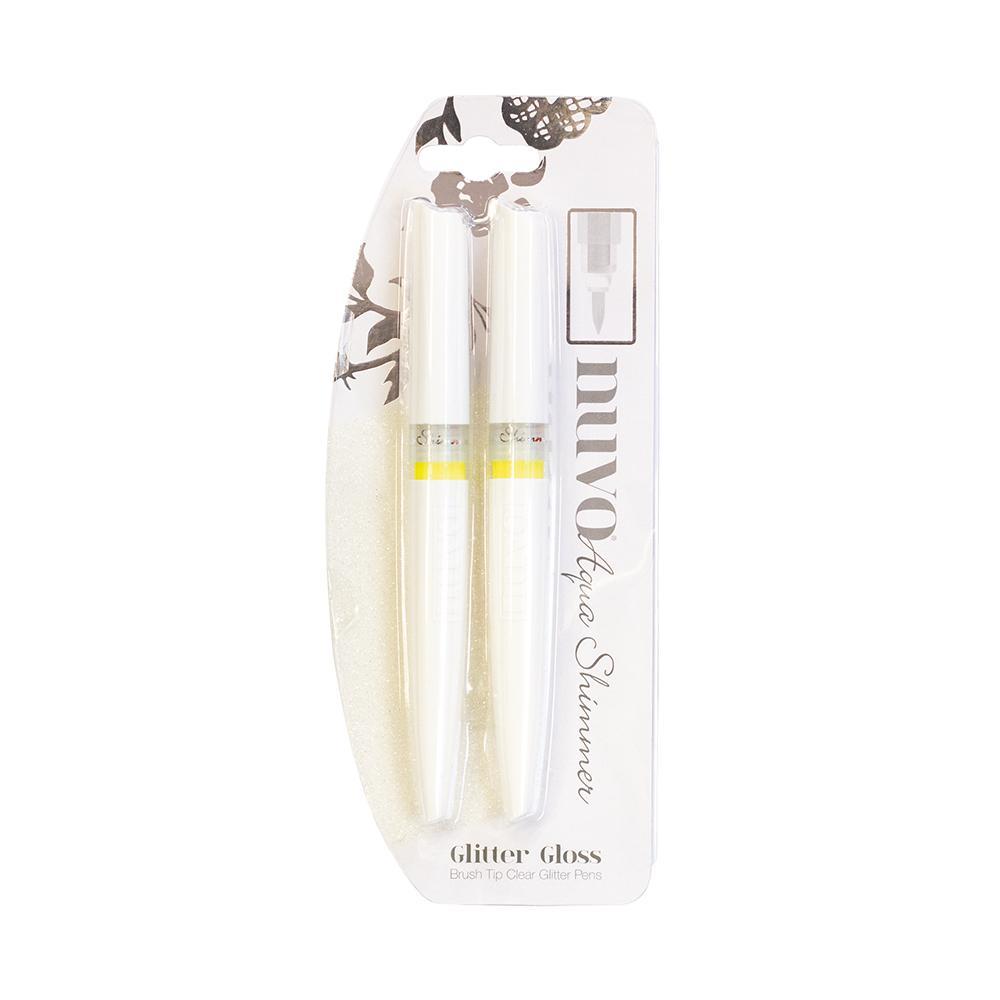 Aqua Shimmer Glitter Gloss Pens / Plumas para dar Brillo Colores y Plumones Nuvo
