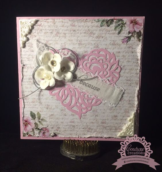 Magnolia Heart Die / Suaje de Corazón Caladito Dados de Corte / Suajes / Troqueles Ultimate Crafts