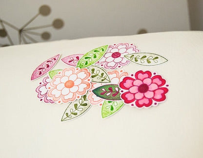 Flower Butterflies Dies &amp; Stamp / Set de Suajes y Sellos Flores y Mariposas Descontinuado Sizzix