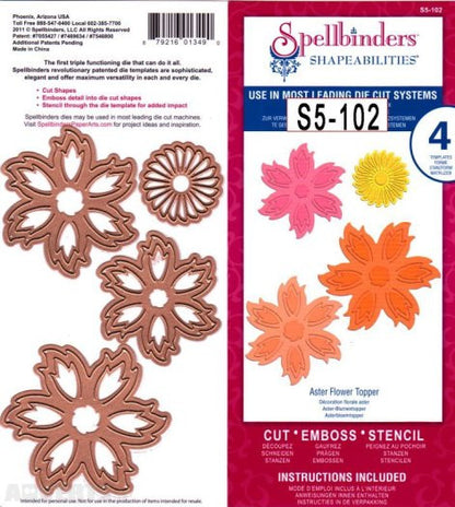 Suaje de Corte de Flor  / Aster Flower Topper Descontinuado Spellbinders